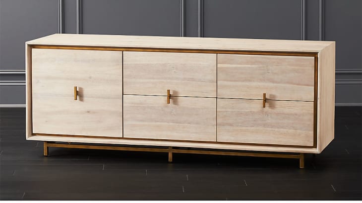 Low dresser with outlet drawers